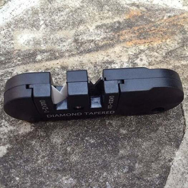 Outdoor Portable Multifunctional Sharpener Rod Black