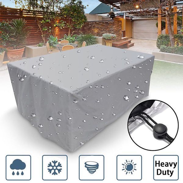 Outdoor Furniture Cover Uv Resistant Waterproof Rectangle Heavy Duty Material Outdoor Furniture Covers