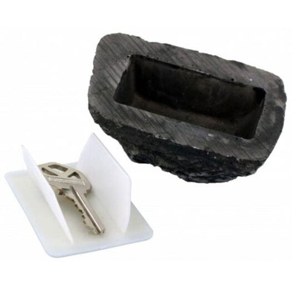 Outdoor Garden Key Rock Hide Stone Box Safe Storage Hiding Gray Key Safes Boxes & Hideaways