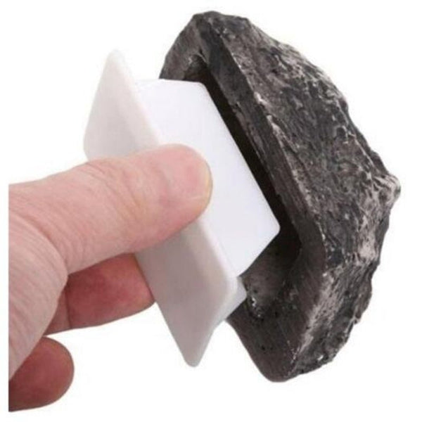 Outdoor Garden Key Rock Hide Stone Box Safe Storage Hiding Gray Key Safes Boxes & Hideaways