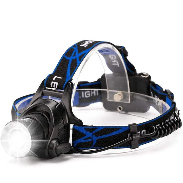 Outdoor Lighting Headlight Led 1000 Lumens Suitable For Camping Hiking Fishing Barbecue Repair Night Walk Outdoors Blue Head Torches