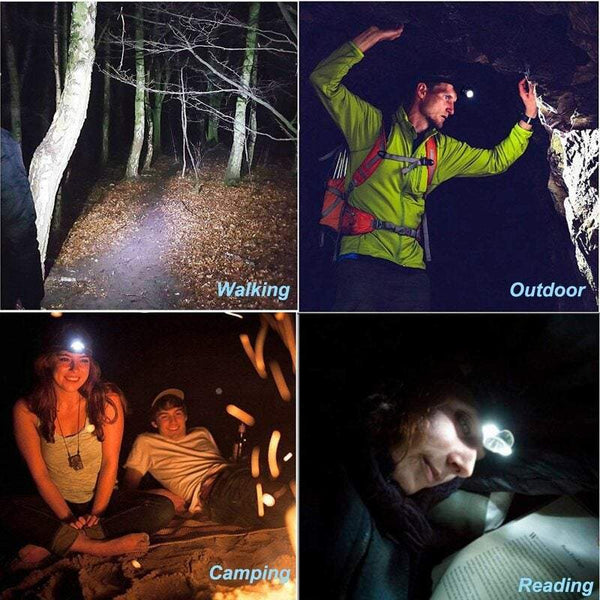 Outdoor Lighting Headlight Led 1000 Lumens Suitable For Camping Hiking Fishing Barbecue Repair Night Walk Outdoors Blue Head Torches