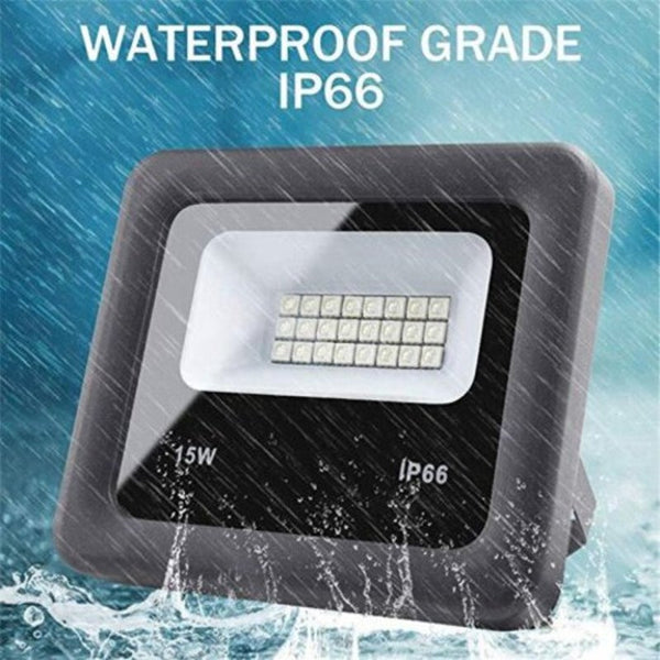Outdoor Led Flood Lights Rgb Colour Changing Waterproof Wall Remote Control Security & Floodlights
