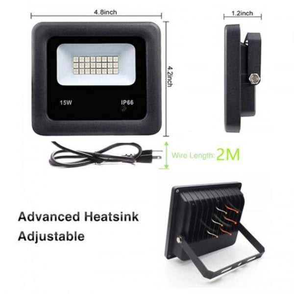 Outdoor Led Flood Lights Rgb Colour Changing Waterproof Wall Remote Control Security & Floodlights