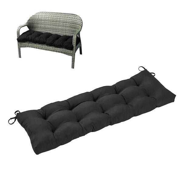 Outdoor Loveseat Cushion Bench Long Seat Pad With Ties For Indoor Cushions & Decorative Pillows