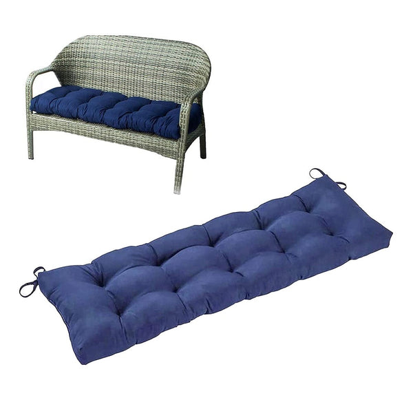 Outdoor Loveseat Cushion Bench Long Seat Pad With Ties For Indoor Cushions & Decorative Pillows