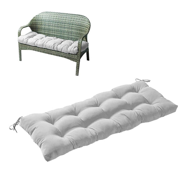 Outdoor Loveseat Cushion Bench Long Seat Pad With Ties For Indoor Cushions & Decorative Pillows