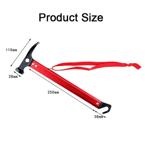 Tent & Canopy Accessories Camping Multiple Functions Hammer Aluminum Hooks Alloy Carbon Steel