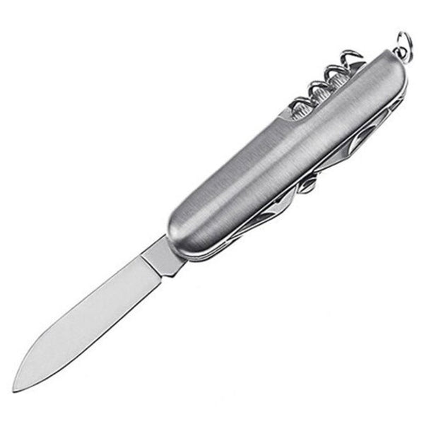 Outdoor Multifunctional Combination Tool Folding Knife Silver