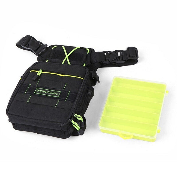 Outdoor Multifunctional Chest Fishing Tackle Bag With Utility Case Lure Box Tackle Boxes & Bags