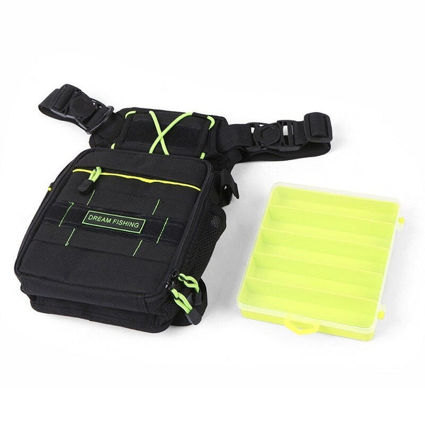 Outdoor Multifunctional Chest Fishing Tackle Bag With Utility Case Lure Box