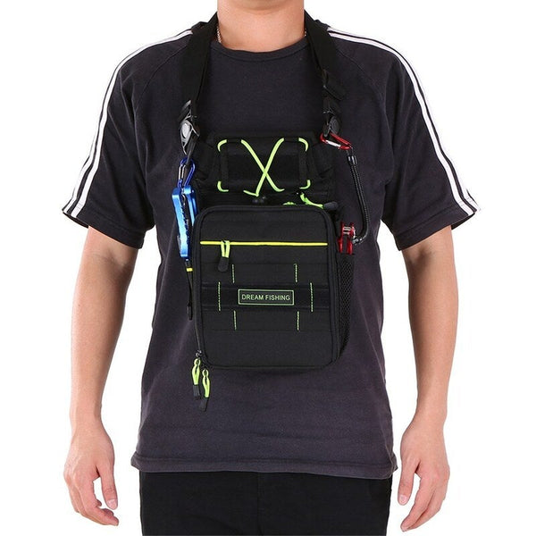 Outdoor Multifunctional Chest Fishing Tackle Bag With Utility Case Lure Box Tackle Boxes & Bags
