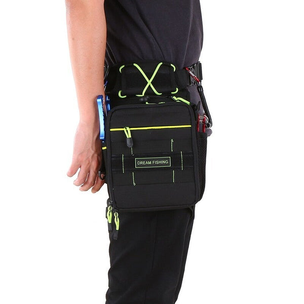 Outdoor Multifunctional Chest Fishing Tackle Bag With Utility Case Lure Box Tackle Boxes & Bags