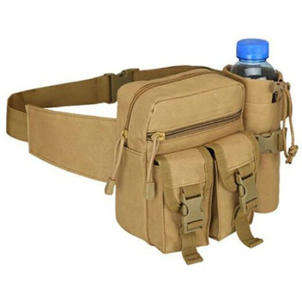 Outdoor Multifunctional Tactical Waist Bag For Climbing Riding Digital Woodland Camouflage