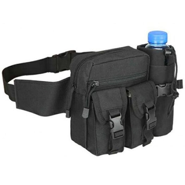 Outdoor Multifunctional Tactical Waist Bag For Climbing Riding Digital Woodland Camouflage