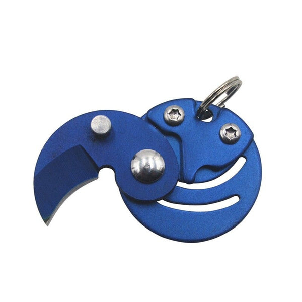 Outdoor Pocket Mini Foldable Blue Keyrings