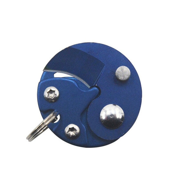 Outdoor Pocket Mini Foldable Blue Keyrings