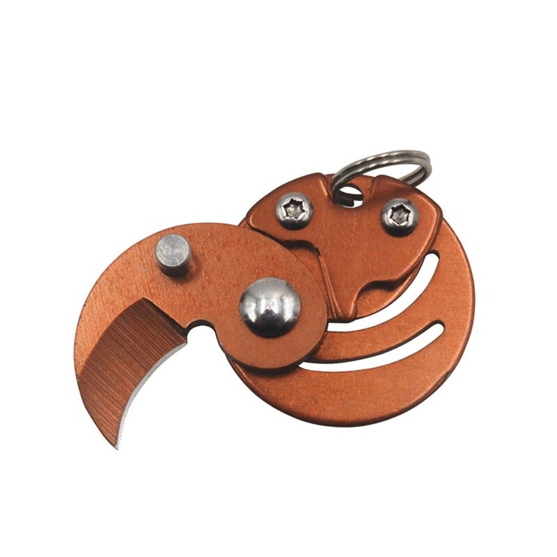 Outdoor Pocket Mini Foldable Brown Keyrings