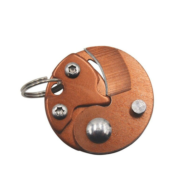 Outdoor Pocket Mini Foldable Brown Keyrings