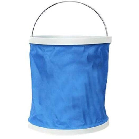 Outdoor Portable Foldable Water Storage Bucket Royal Blue