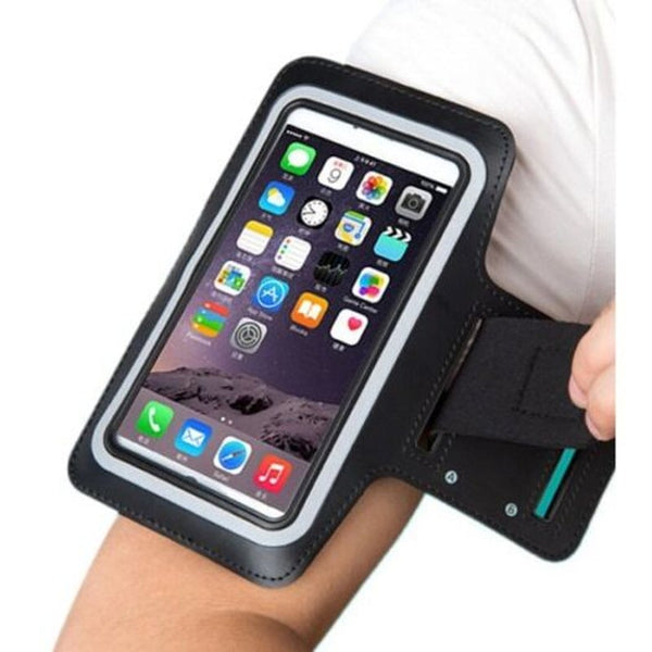 Outdoor Running Touch Screen Mobile Phone Arm Bag Black