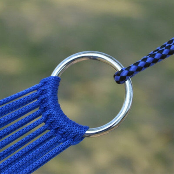 Outdoor Sport Hammock Net Mesh Bed Nylon Camping With Hooks Garden Yard Hammocks