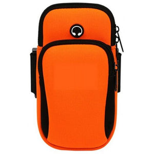 Outdoor Sports Running Hiking Mobile Phone Arm Bag Orange