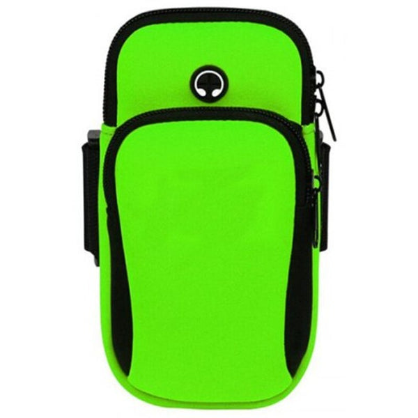 Outdoor Sports Running Hiking Mobile Phone Arm Bag Orange Armbands