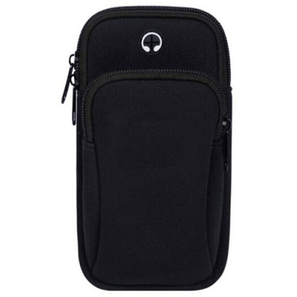 Outdoor Sports Running Hiking Mobile Phone Arm Bag Orange Armbands