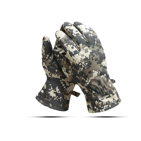 Outdoor Sports Warm Gloves Windbreak Skid Proof Riding Tactical Lattice Gloves & Mittens