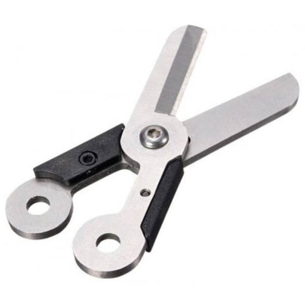 Outdoor Stainless Steel Keychain Mini Survival Spring Scissors Pocket Tool Platinum