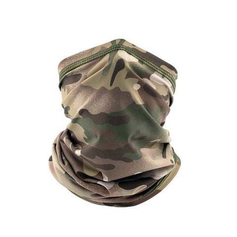 Outdoor Tactical Bandana Breathable Face Scarf Fishing Cycling Sport Soft Smooth Elastic Tube Neck Gaiter Cover Military Men