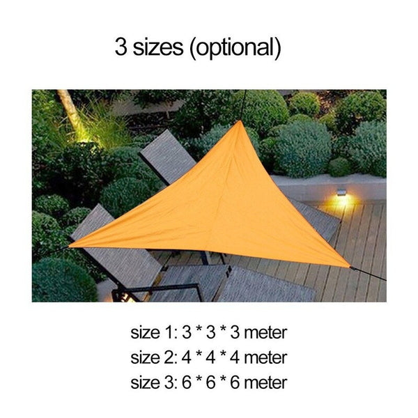Outdoor Triangular Sunshade Sail Blue Shade Sails