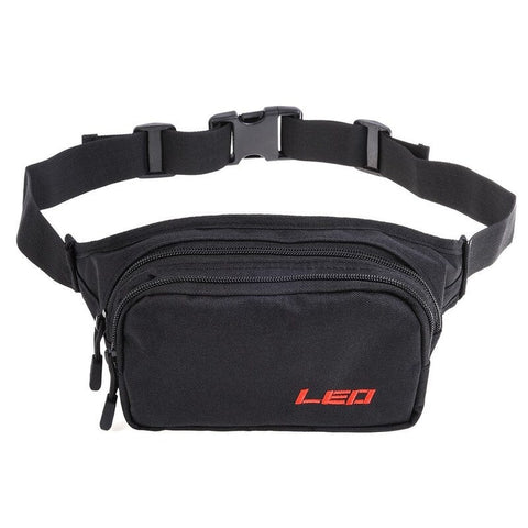 Outdoor Waist Fanny Pack Two Layer Fishing Tackle Bag Lure Accessories Storage Camping Hiking Hunting Black