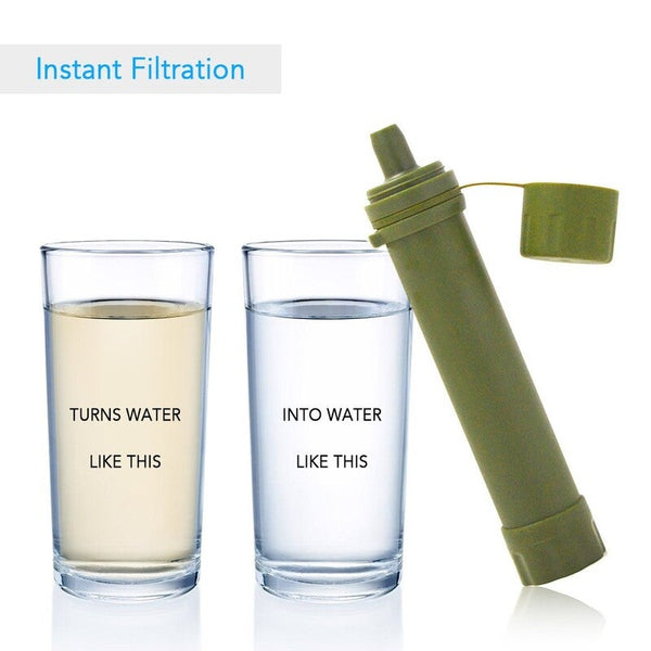 Outdoor Water Filter Straw Filtration System Purifier For Emergency Preparedness Camping Traveling Backpacking Portable Water Filters