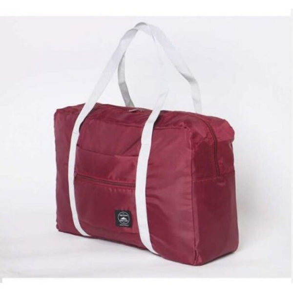 Outdoor Water Resistant Foldable Practical Travel Bag Red Wine