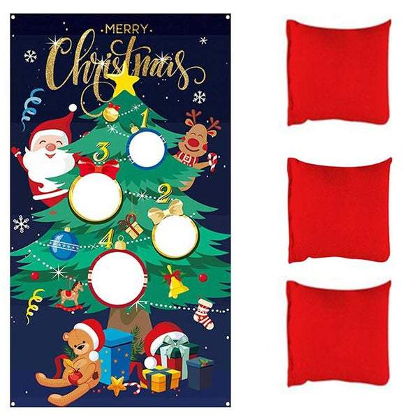 Outdoor Christmas Decorations Beanbag Throwing Kids Game Party Decorations
