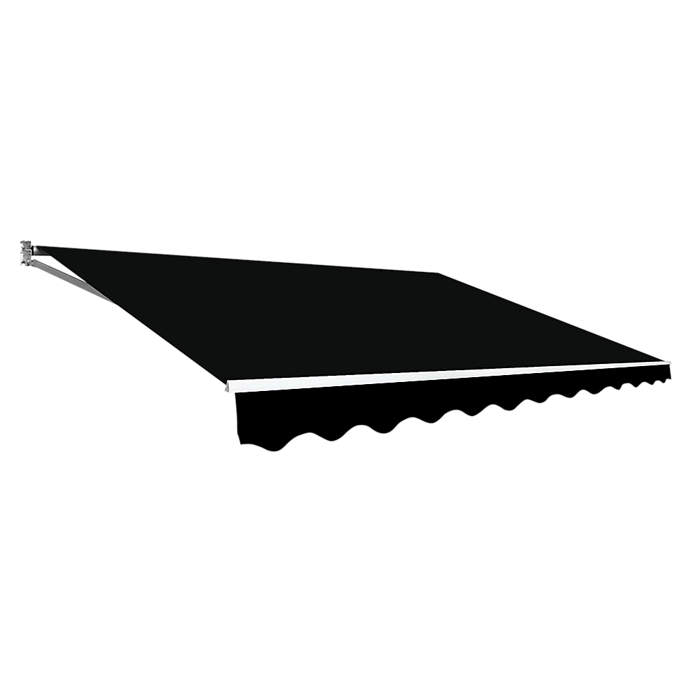 Bariloche Outdoor Folding Arm Awning Retractable Sunshade Canopy Black 4.0M X 3.0M Awning & Canopy Parts