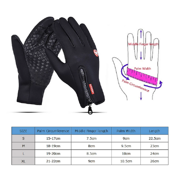 Outdoor Winter Thick Cold Skiing Warm Touch Screen Sports Gloves