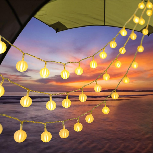 Outdoor String Lights Camping Tent Water-Resistant Indoor Hanging For Christmas Decor