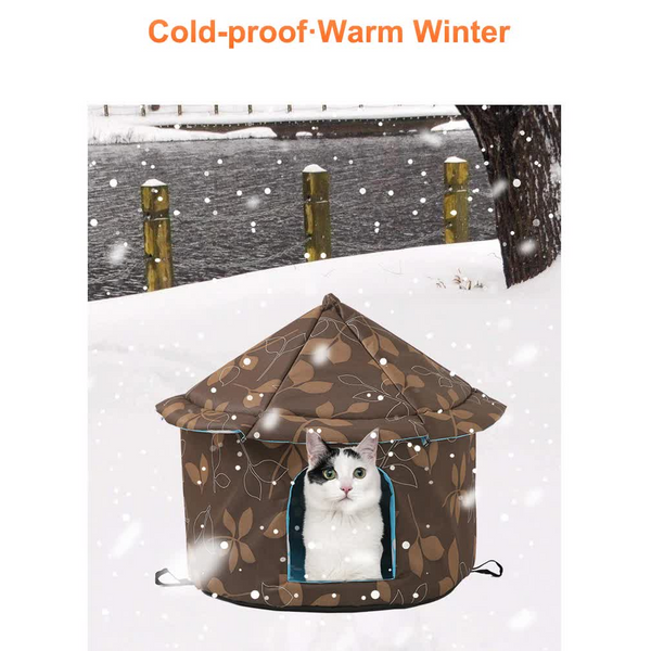 Outdoor Waterproof Cat House Insulated Weatherproof Warm Shelter For Cats Ideal Winter Protection Size: 35*40Cm Cat Houses