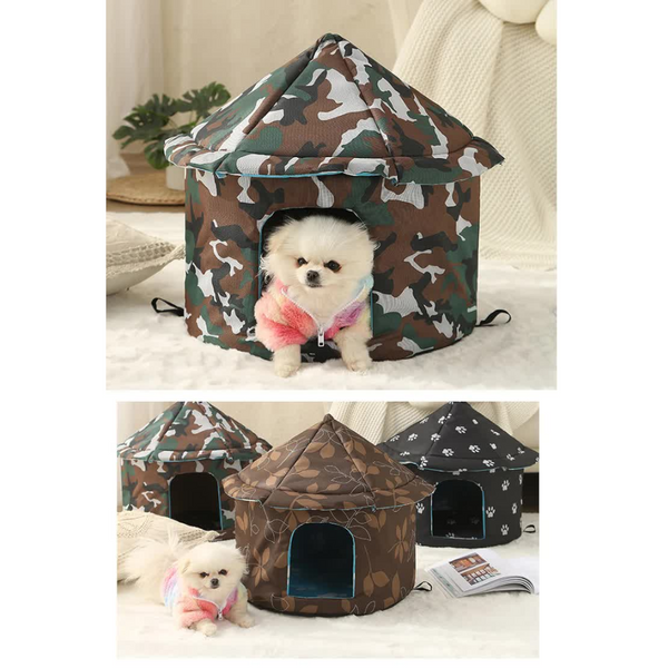 Outdoor Waterproof Cat House Insulated Weatherproof Warm Shelter For Cats Ideal Winter Protection Size: 35*40Cm Cat Houses