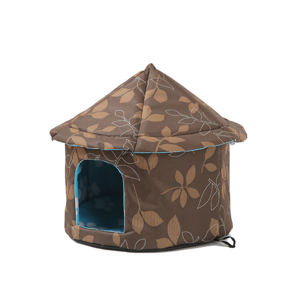 Outdoor Waterproof Cat House Insulated Weatherproof Warm Shelter For Cats Ideal Winter Protection Size: M 40*41Cm Cat Houses