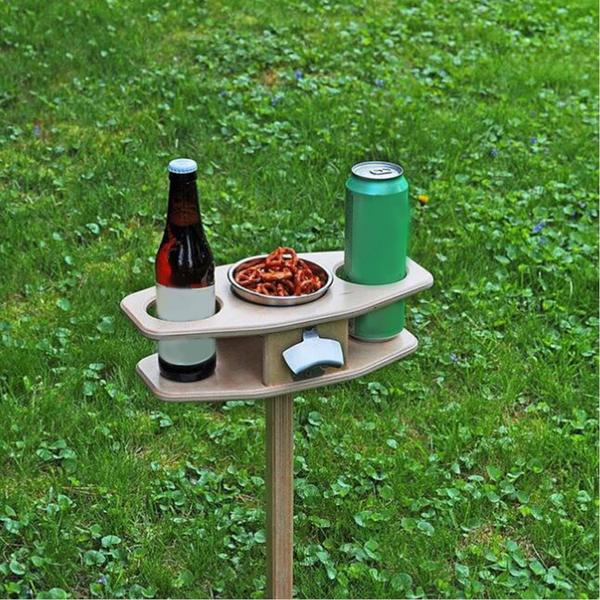 Outdoor Picnic Camping Beer Wine Rack Table Picnic Accessories