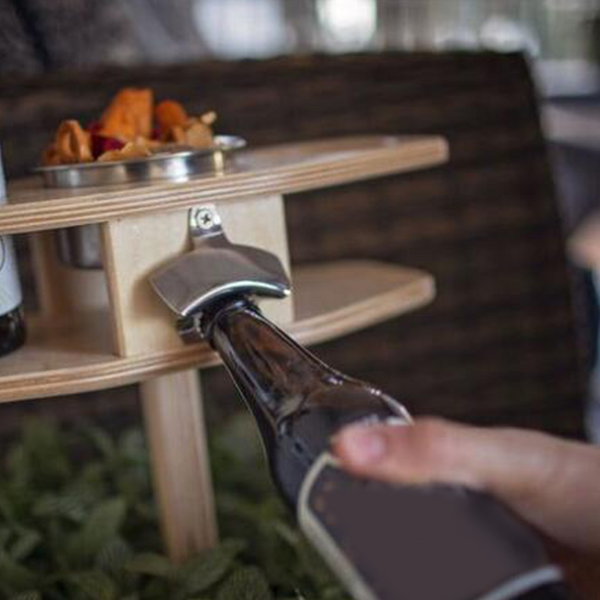 Outdoor Picnic Camping Beer Wine Rack Table Picnic Accessories