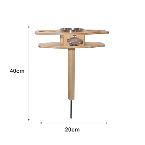 Outdoor Picnic Camping Beer Wine Rack Table Picnic Accessories