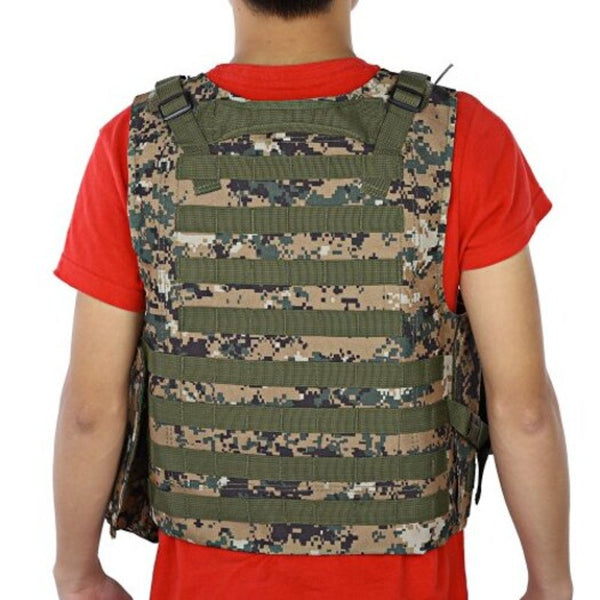 Outlife Tactical Vest Military Swat Field Battle Airsoft Molle Combat Assault Plate Carrier Black Clothing