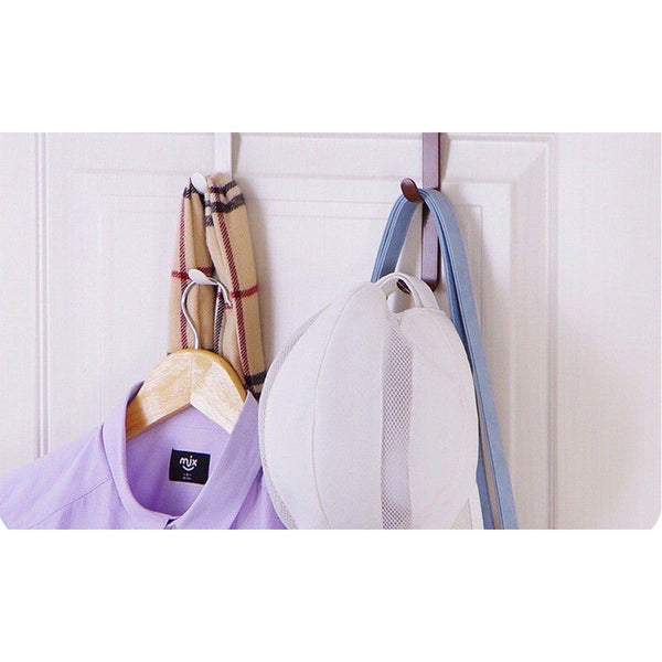 Hooks & Hangers Over The Door Five Storage Hooks For Home Organisation And Cleaning Housekeeping