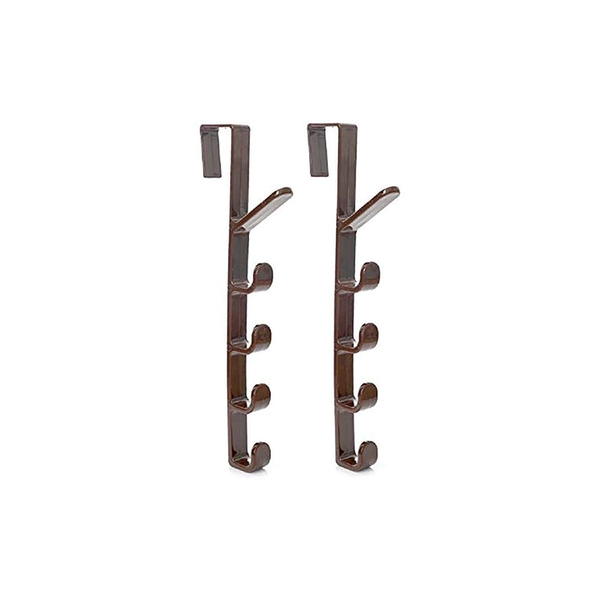 Hooks & Hangers Over The Door Five Storage Hooks For Home Organisation And Cleaning Housekeeping