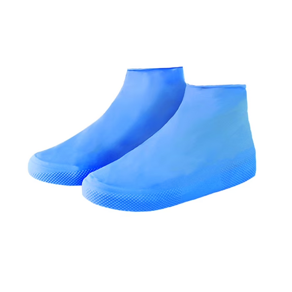 Overshoes 1 Pair Waterproof Silicone Overshoes Reusable Non Slip Suitable For Outdoor Activities (Blue Size M) Shoe Covers